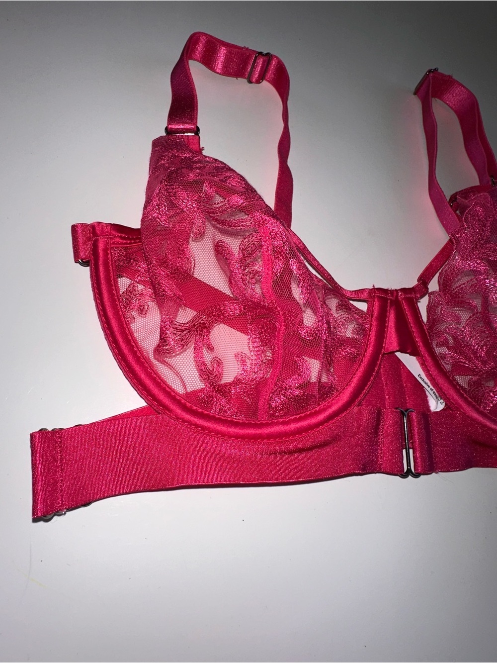 Bras N Things Hot Pink Lace Balconette Bra 30d View 2